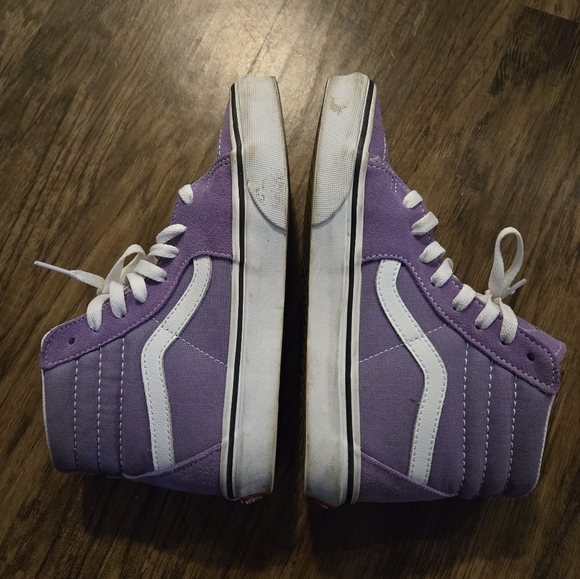 Vans Purple High Tops Women's Size 7 - Picture 8 of 10